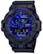 Casio G-Shock Analog Digital Purple Black Watch GA700VB-1A