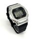 Casio G-Shock DW5600 Mod Custom Metal Patterned Steel Silver Bezel 5600