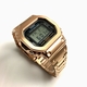 Casio G-Shock DW5600 Mod Rose Gold Steel Bezel Bracelet 5600 Full Custom Metal