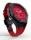 Casioak Mod Custom Watch Casio G-Shock GA-2100-4A Black Metal Red Strap GA2100