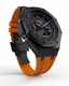 Casioak Mod Custom Watch Casio G-Shock GA-2100 Black Case Orange Strap GA2100