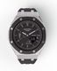 Casioak Mod Royal Oak Casio G-Shock GA-2100 Metal Steel Black Band Watch GA2100