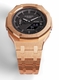 Casioak Mod Royal Oak Casio G-Shock GA-2100 Rose Gold All Metal Watch GA2100