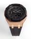 Casioak Mod Royal Oak Casio G-Shock GA-2100 Rose Gold Black Bezel Watch GA2100