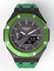 Green Casioak Mod Custom Casio G-Shock GA-2100 Custom Metal Watch GA2100