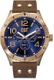 Men's CAT Camden 48mm Brown Leather Strap Watch NI19935639
