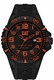 Men's CAT Caterpillar Black OPS 2 Orange Military Watch K312121118