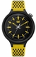 Men's CAT Caterpillar Diamond Mesh Yellow Silicone Watch LL11127117