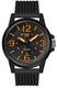 Men's CAT Caterpillar Groovy All Black Silicone Band 45mm Watch LF11121134
