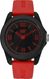 Men's CAT Caterpillar Landscape Red Rubber Strap Analog Watch LN16028138