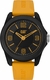 Men's CAT Caterpillar Landscape Yellow Rubber Strap Analog Watch LN16027137