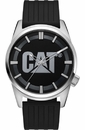 Men's CAT Icon Caterpillar Black Silicone Strap Watch YV14021122