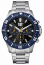 Men's CAT Moto Caterpillar Stainless Steel Chronograph Watch PZ14911626
