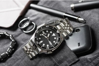 Metal watch bracelet