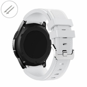 White Silicone Replacement Watch Band Strap Quick Release Pins #4042