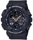 Women's Casio G-Shock S Series Digital Analog Black Watch GMAS140-1A
