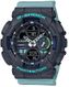Women's Casio G-Shock S Series Digital Analog Blue Watch GMAS140-2A