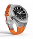 Casioak Mod Watch Casio G-Shock GA-2100 Steel Case Orange Strap GA2100-1A